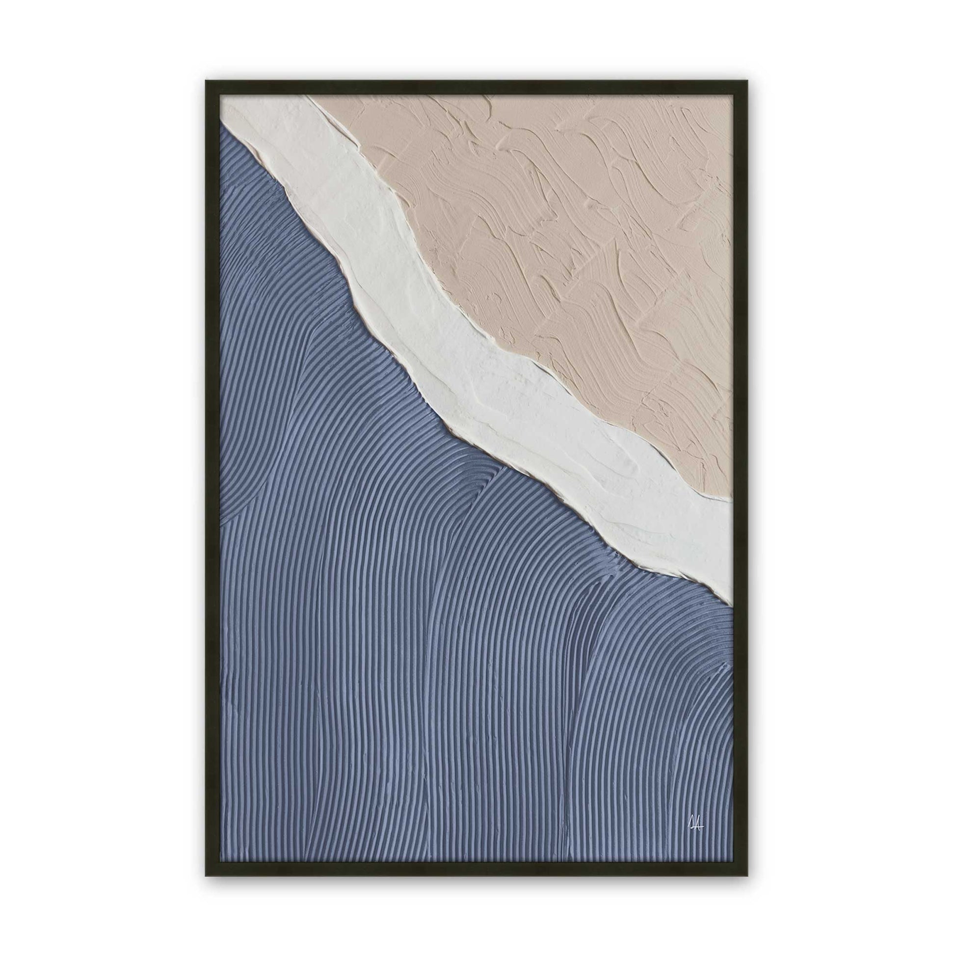 [Color:Satin Black], Picture of art in a Satin Black frame
