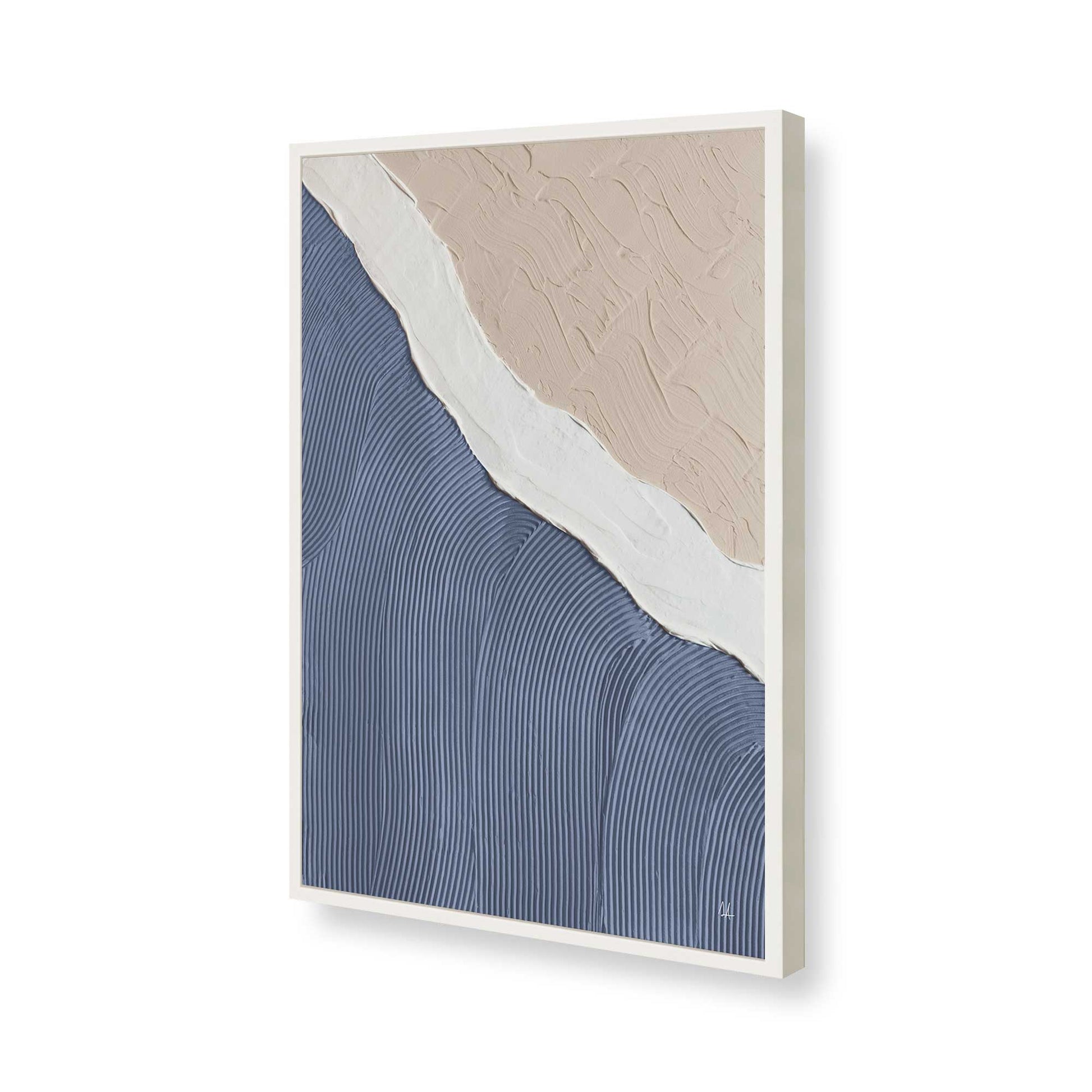 [Color:Opaque White], Picture of art in a Opaque White frame of the corner