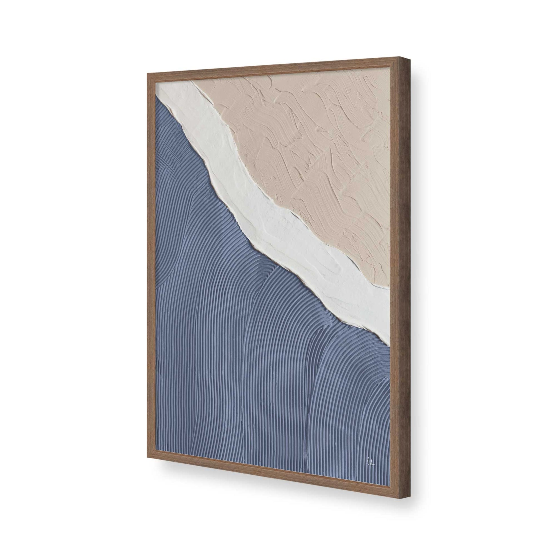 [Color:Walnut], Picture of art in a Walnut frame of the corner