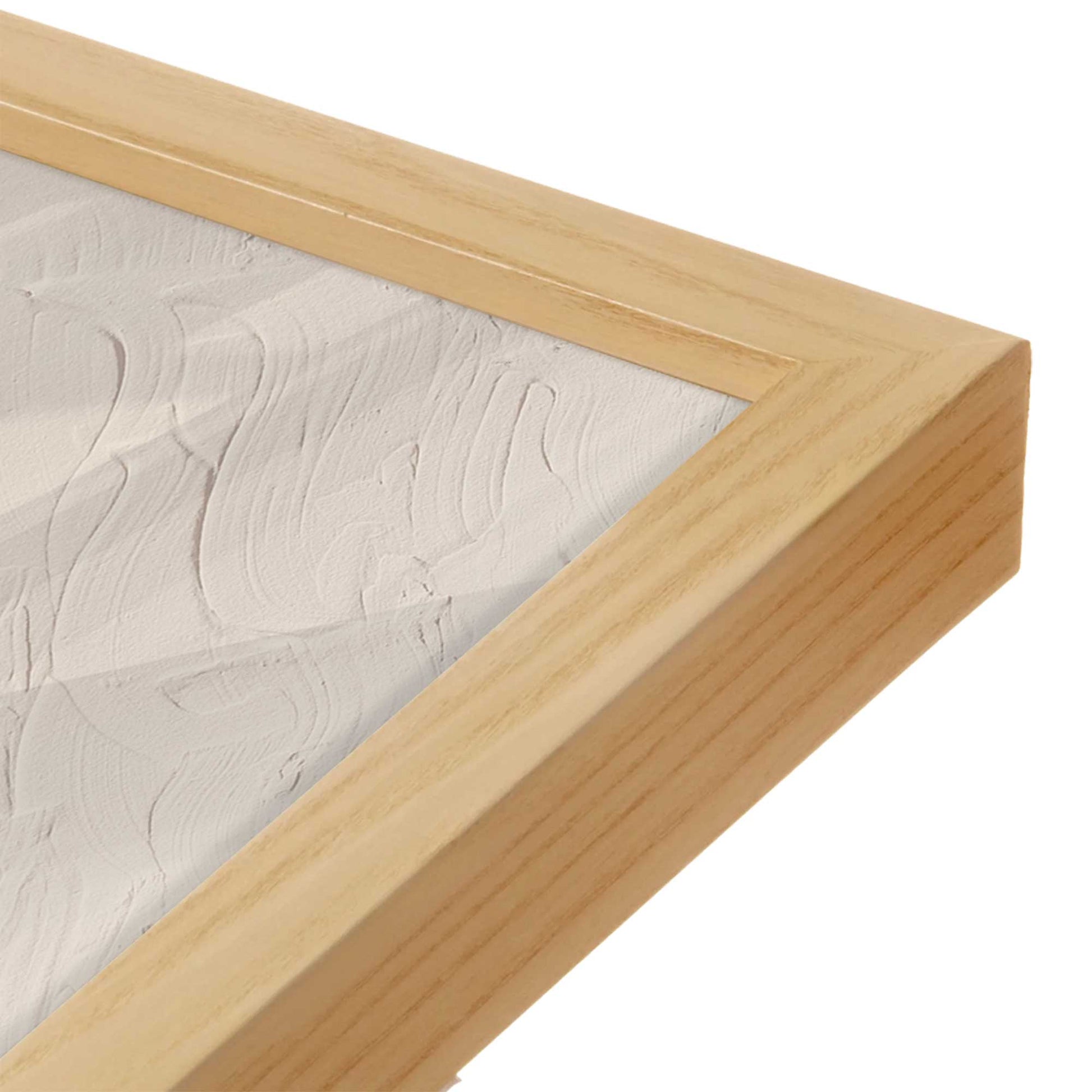 [Color:American Maple], Picture of art in a American Maple frame at an angle