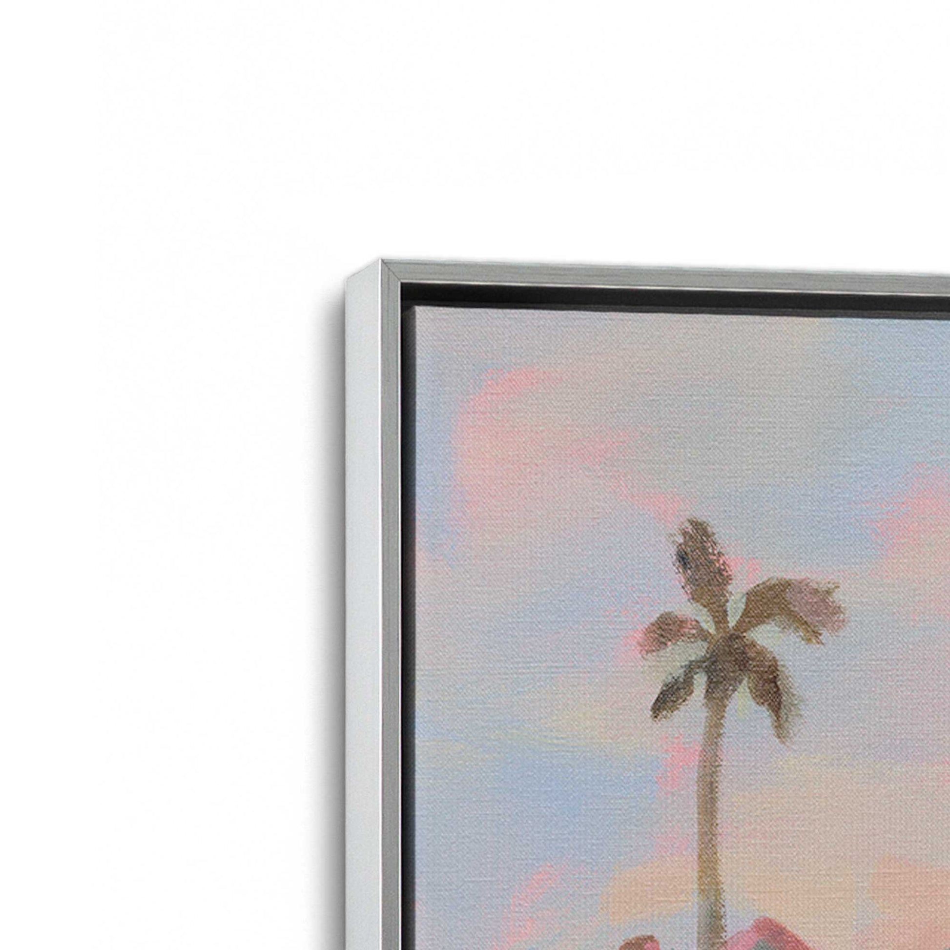 [Color:Polished Chrome], Picture of art in a Polished Chrome frame at an angle