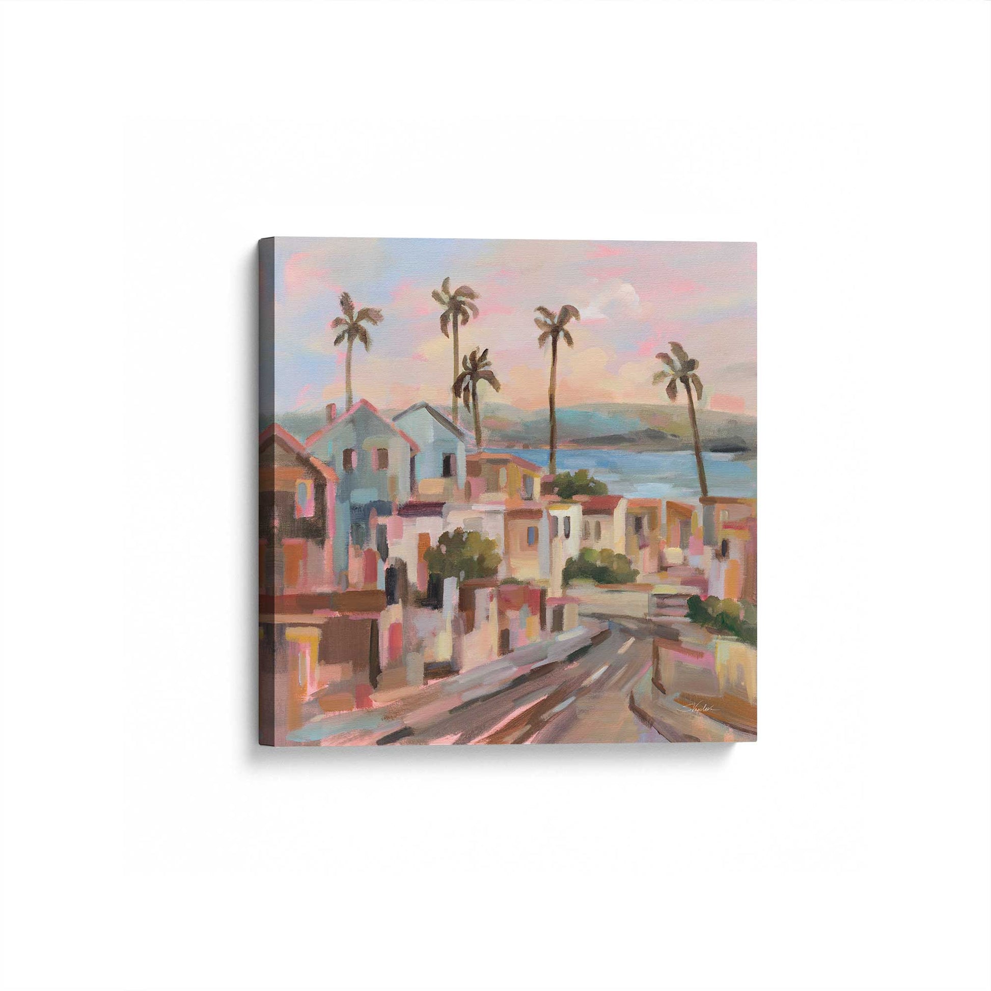 [Color:Stretched Canvas], Picture of art at an angle