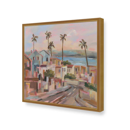 [Color:Polished Gold], Picture of art in a Polished Gold frame of the corner