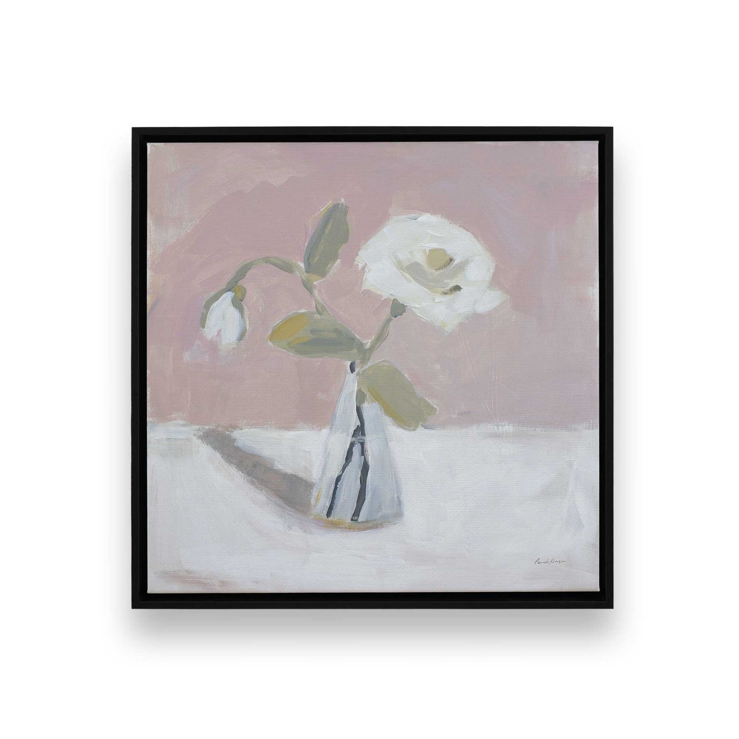 [Color:Satin Black], Picture of art in a Satin Black frame