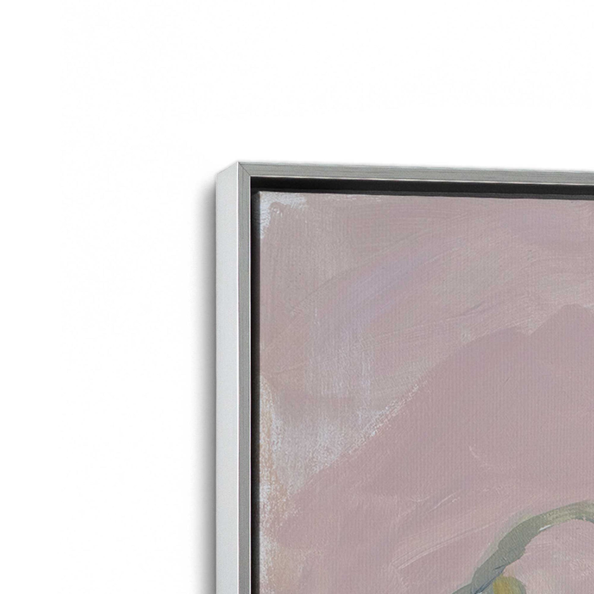 [Color:Polished Chrome], Picture of art in a Polished Chrome frame at an angle