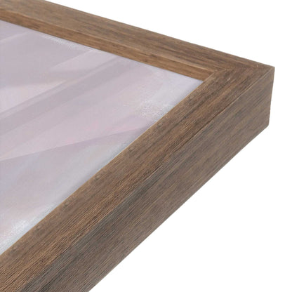 [Color:Walnut], Picture of art in a Walnut frame at an angle