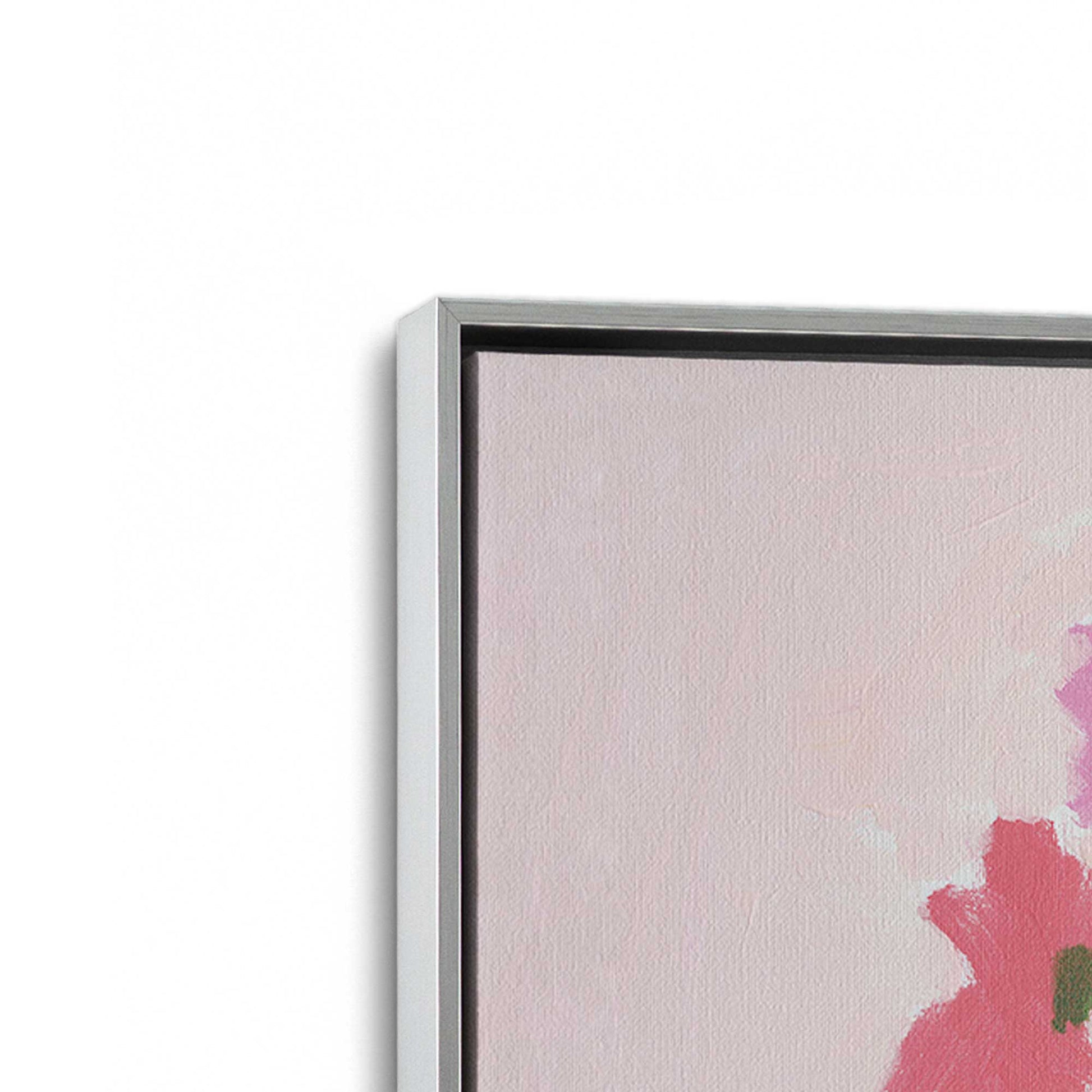 [Color:Polished Chrome], Picture of art in a Polished Chrome frame at an angle