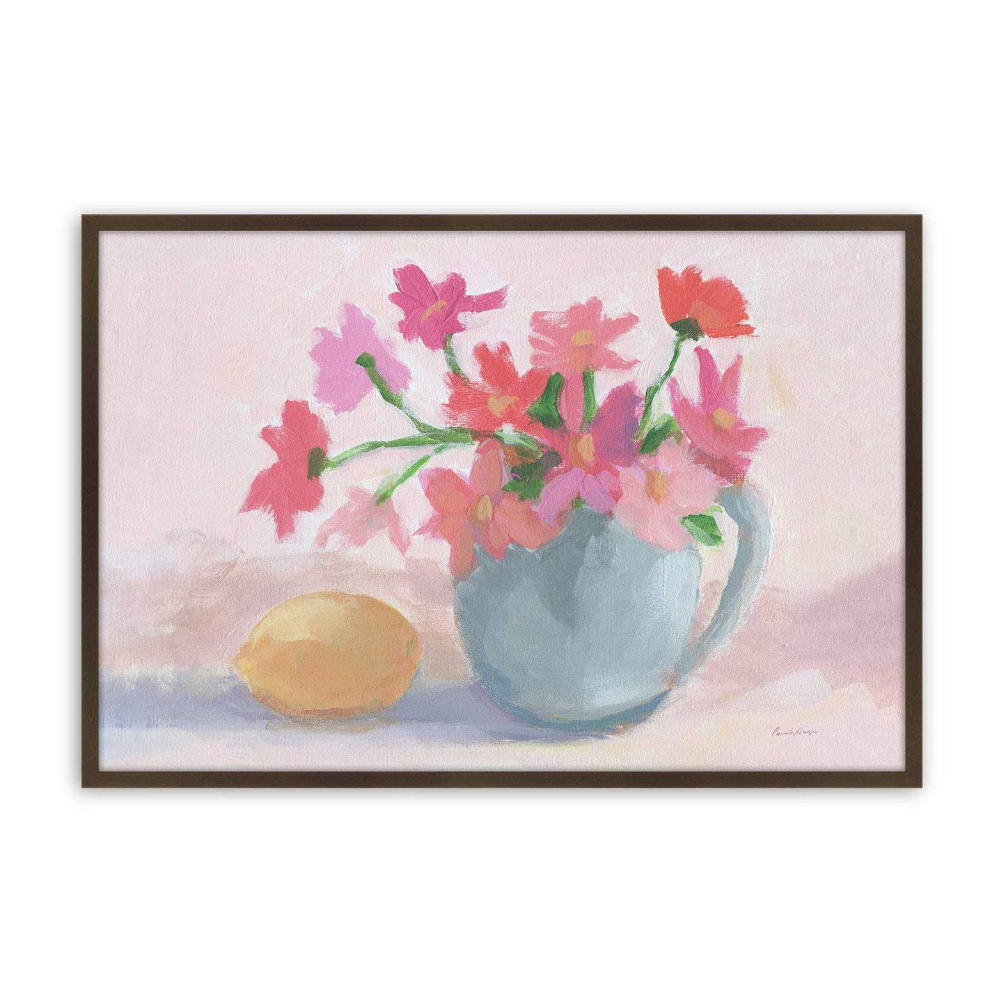[Color:Brown], Picture of art in a Brown frame