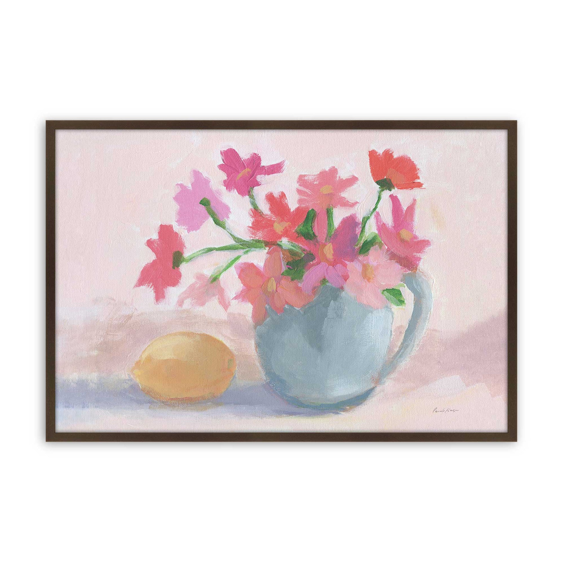 [Color:Brown], Picture of art in a Brown frame