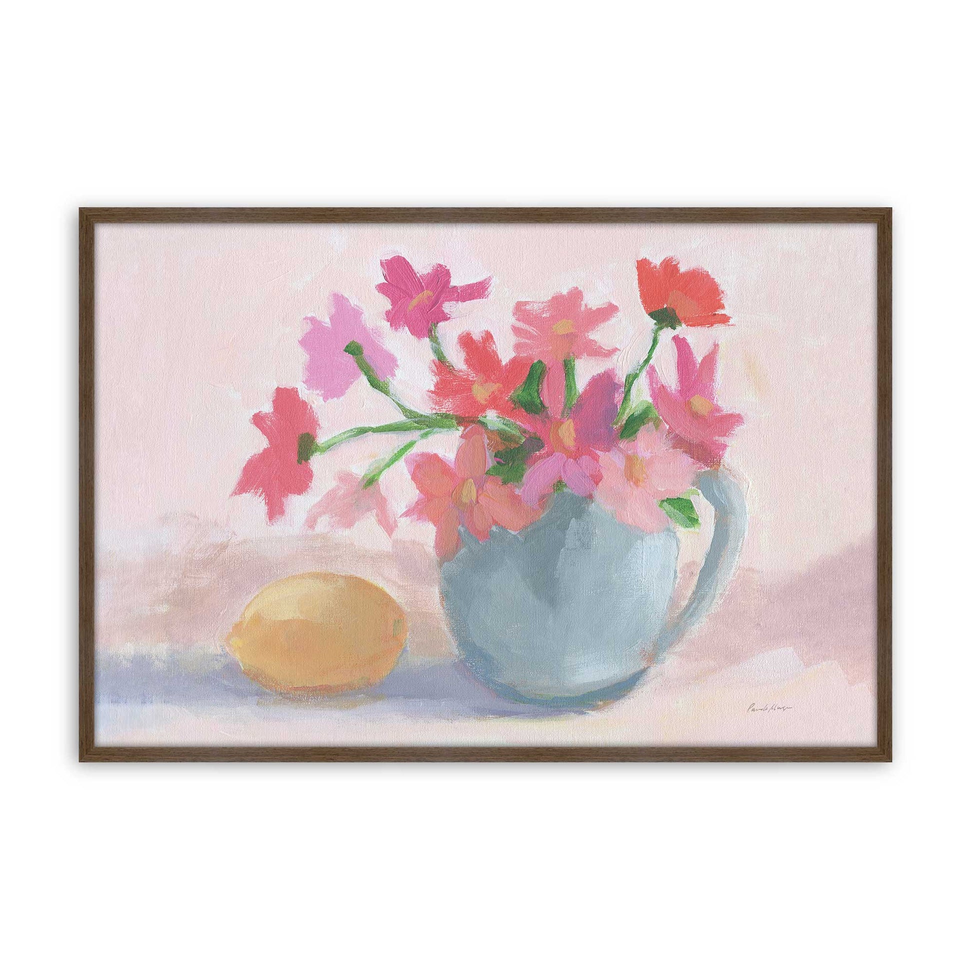 [Color:Walnut], Picture of art in a Walnut frame