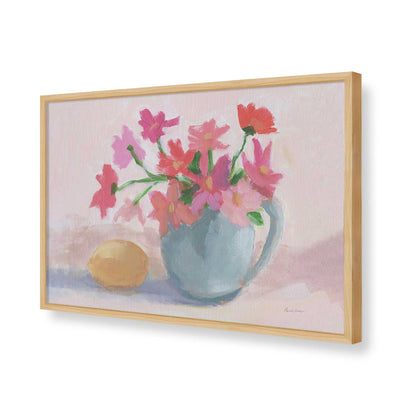 [Color:American Maple], Picture of art in a American Maple frame of the corner