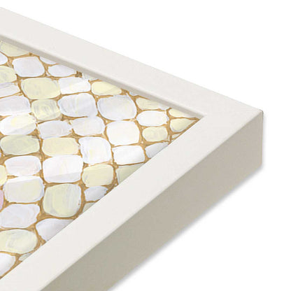 [Color:Opaque White], Picture of art in a Opaque White frame at an angle