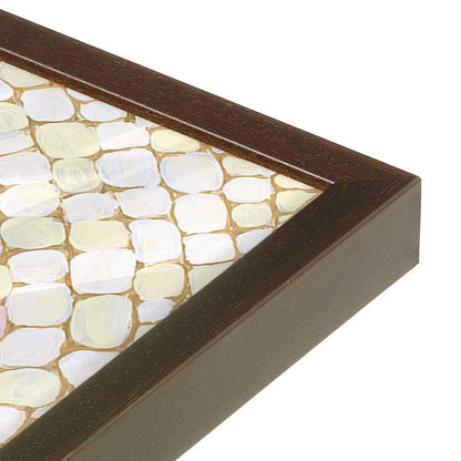 [Color:Espresso], Picture of art in a Espresso frame at an angle