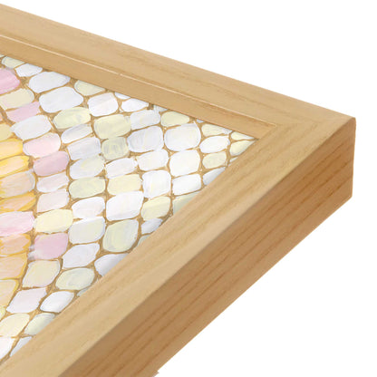 [Color:American Maple], Picture of art in a American Maple frame at an angle