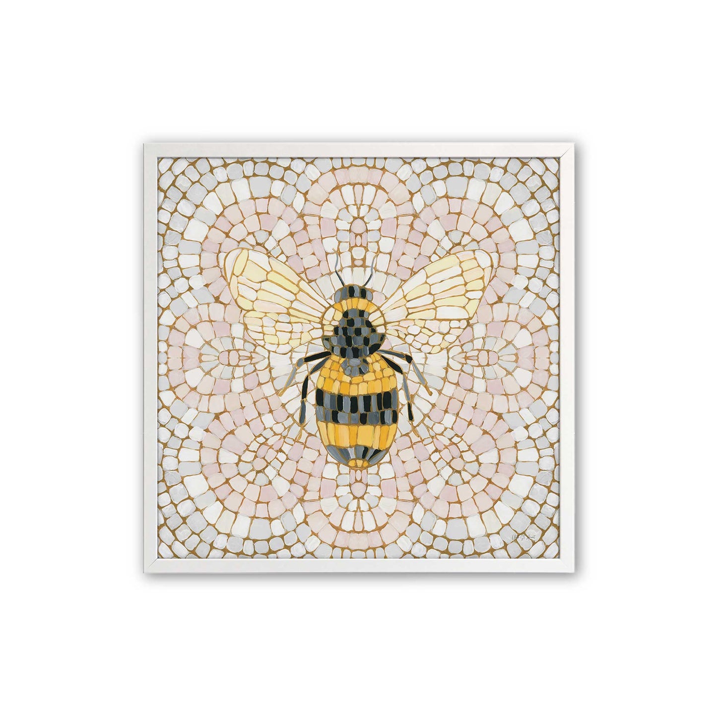 [Color:Opaque White], Picture of art in a Opaque White frame