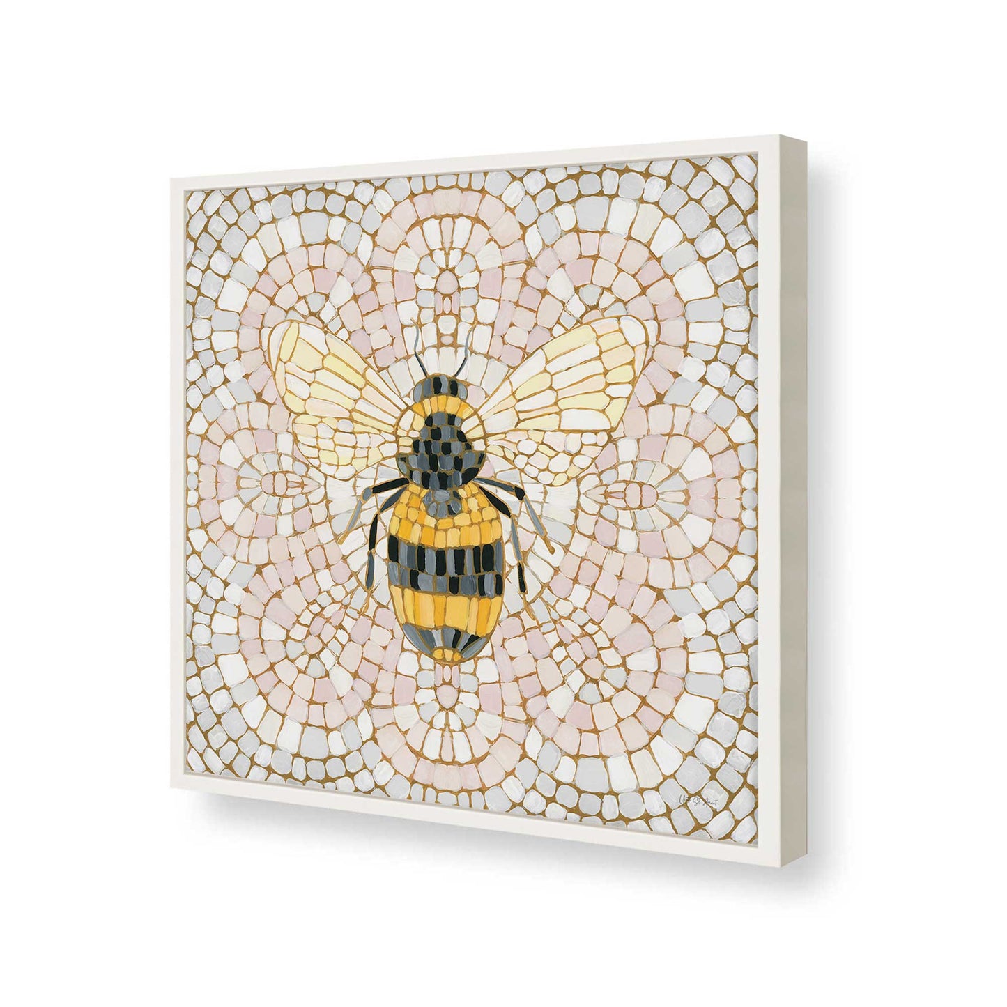 [Color:Opaque White], Picture of art in a Opaque White frame of the corner