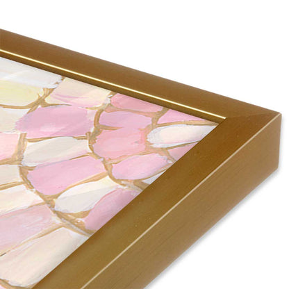 [Color:Polished Gold], Picture of art in a Polished Gold frame at an angle