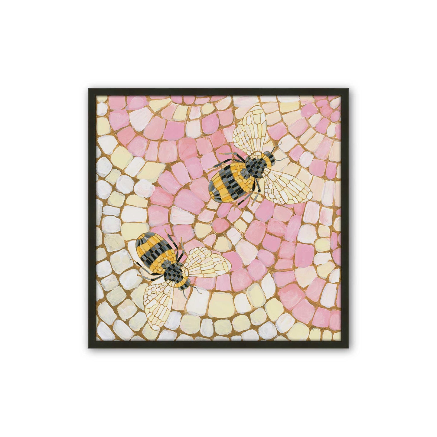 [Color:Satin Black], Picture of art in a Satin Black frame
