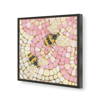 [Color:Satin Black], Picture of art in a Satin Black frame of the corner