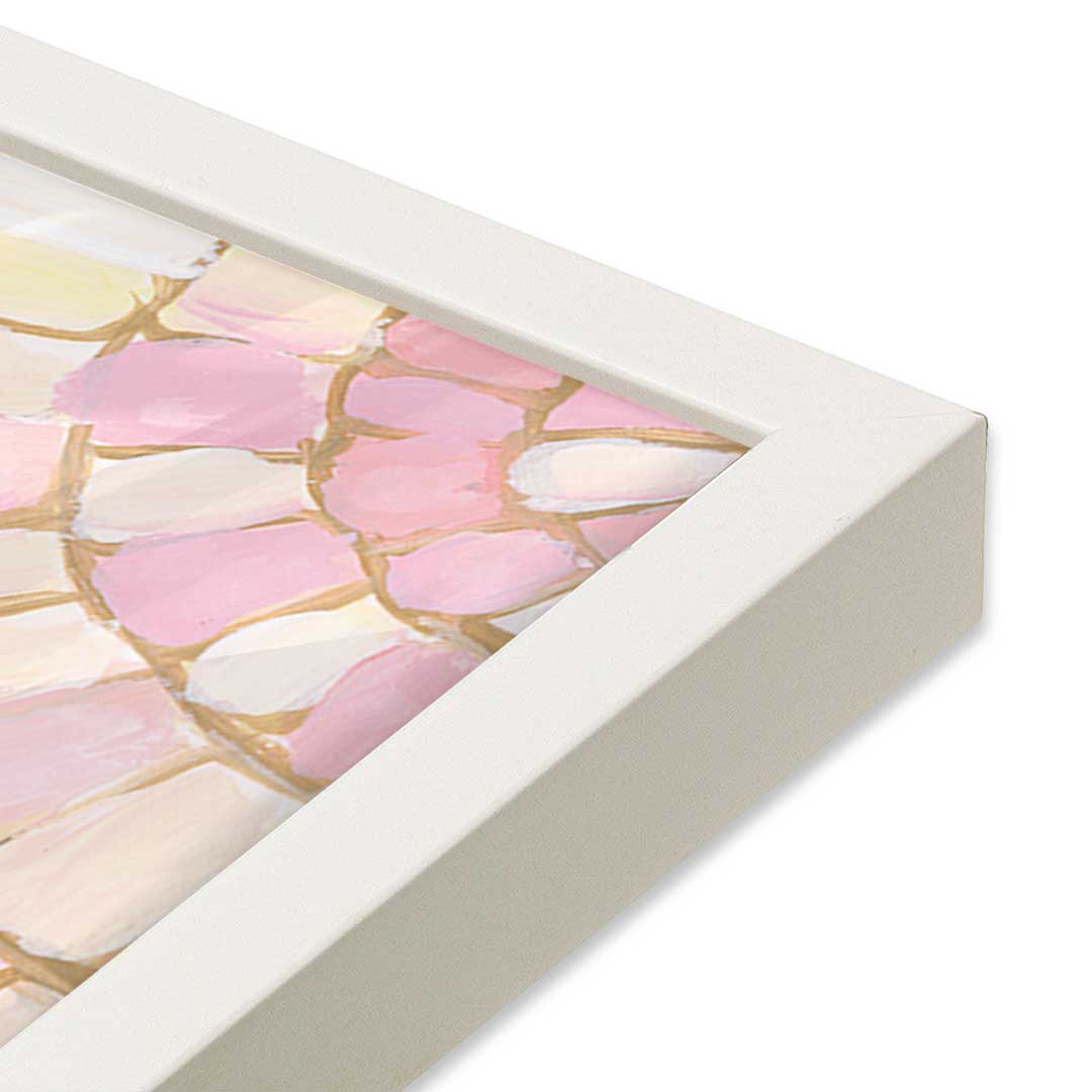 [Color:Opaque White], Picture of art in a Opaque White frame at an angle