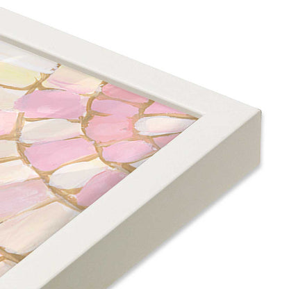 [Color:Opaque White], Picture of art in a Opaque White frame at an angle