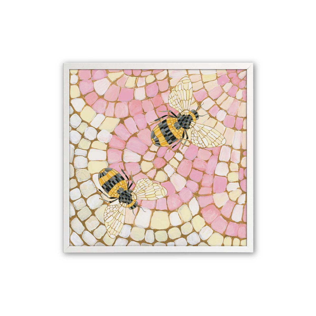 [Color:Opaque White], Picture of art in an Opaque White frame
