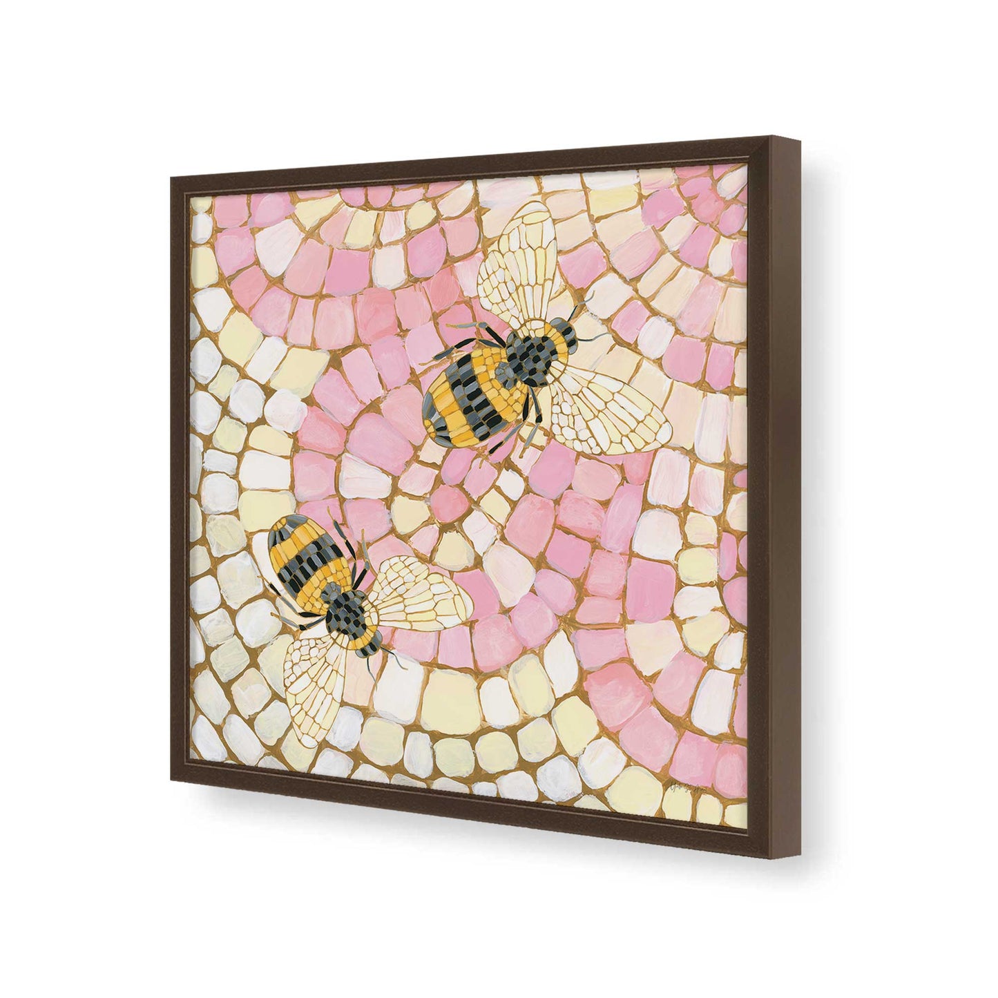 [Color:Espresso], Picture of art in a Espresso frame of the corner