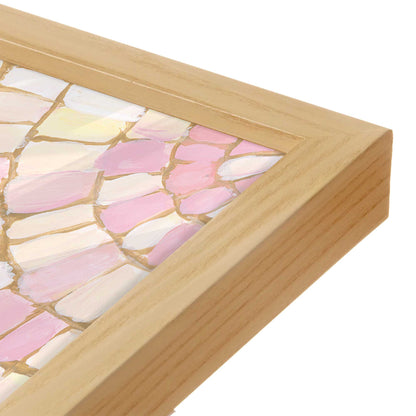 [Color:American Maple], Picture of art in a American Maple frame at an angle