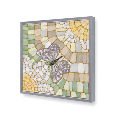 [Color:Polished Chrome], Picture of art in a Polished Chrome frame of the corner