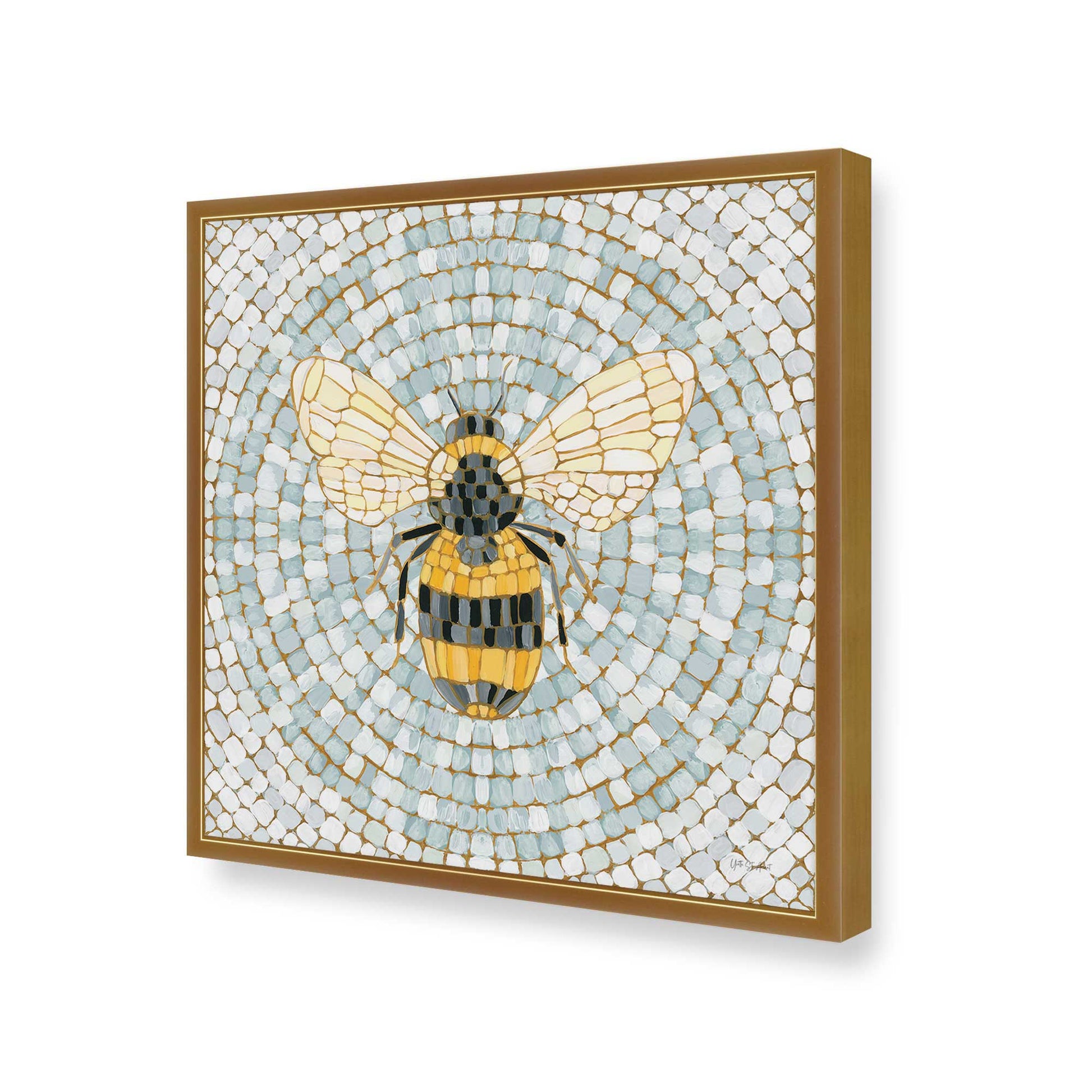 [Color:Polished Gold], Picture of art in a Polished Gold frame of the corner