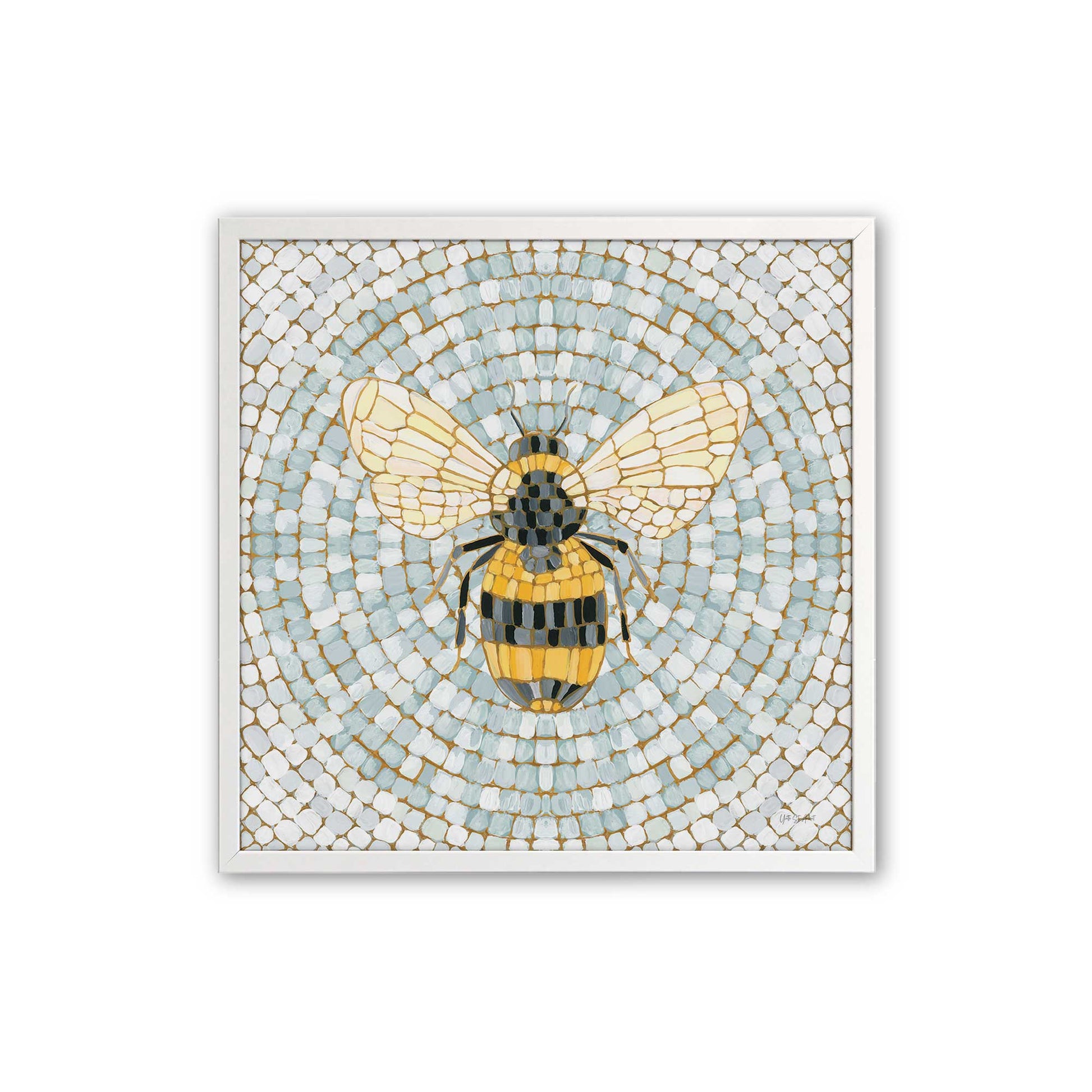 [Color:Opaque White], Picture of art in an Opaque White frame