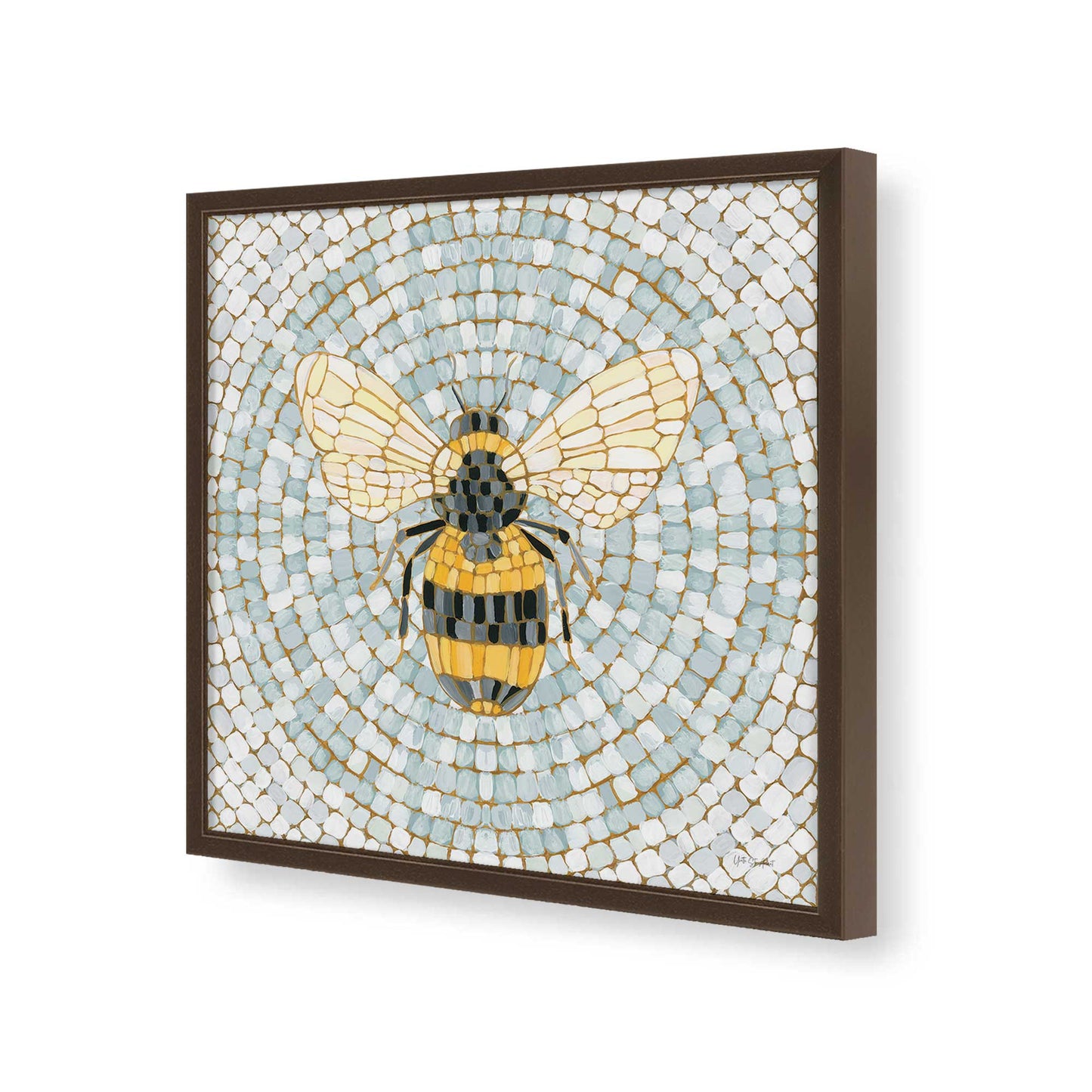 [Color:Espresso], Picture of art in a Espresso frame of the corner