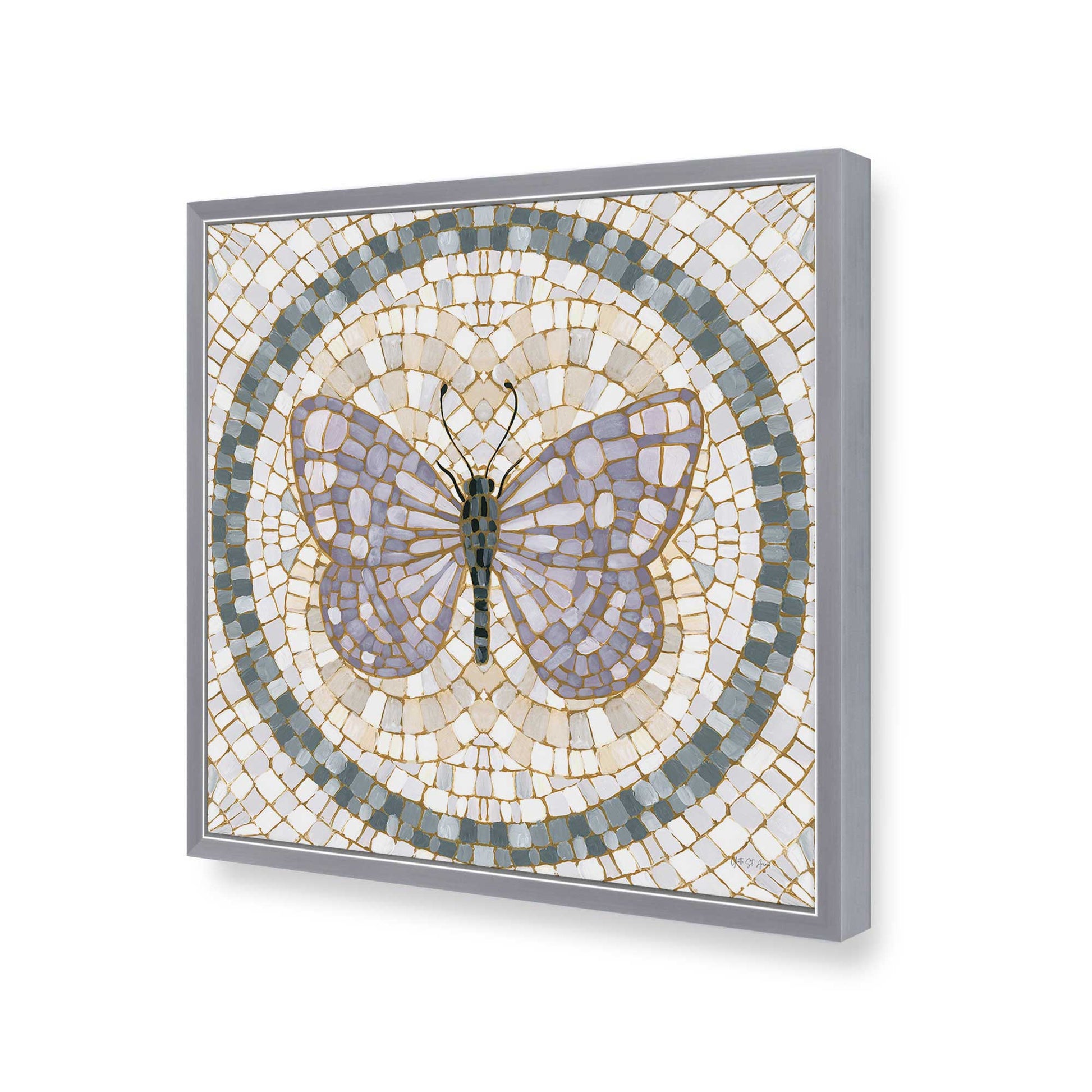 [Color:Polished Chrome], Picture of art in a Polished Chrome frame of the corner