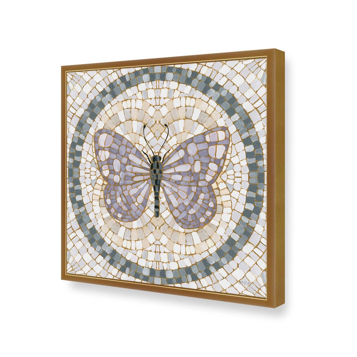 [Color:Polished Gold], Picture of art in a Polished Gold frame of the corner