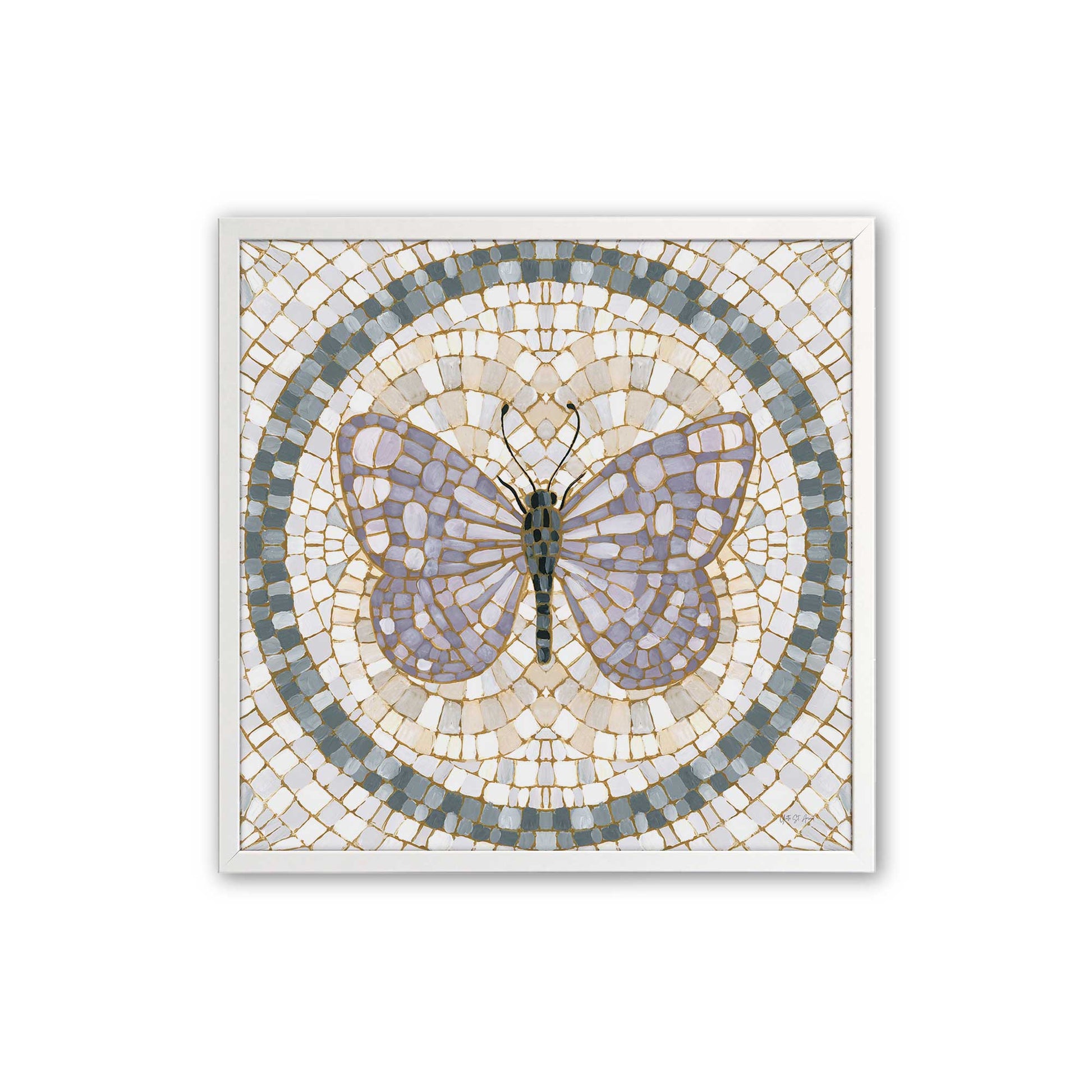 [Color:Opaque White], Picture of art in a Opaque White frame