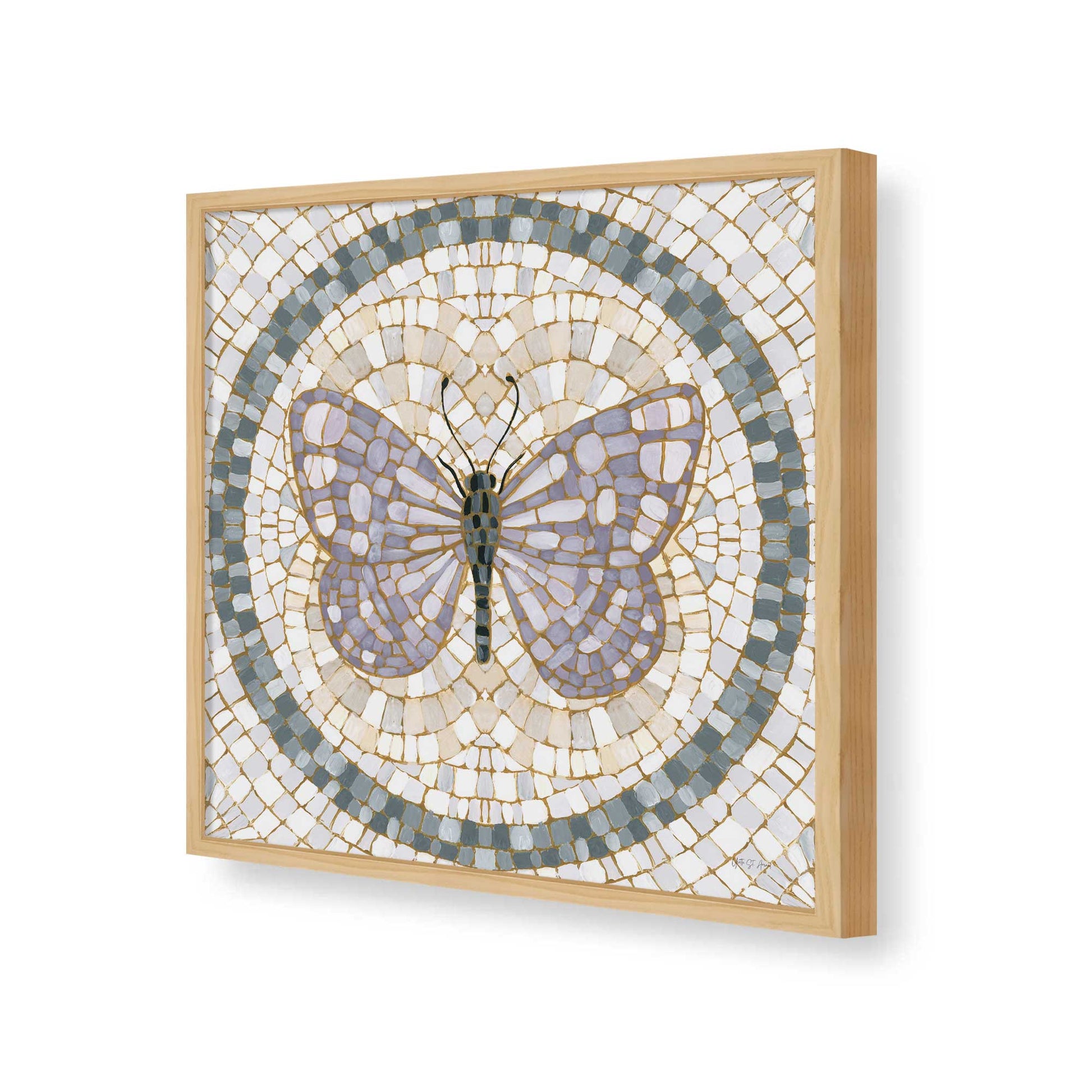 [Color:American Maple], Picture of art in a American Maple frame of the corner