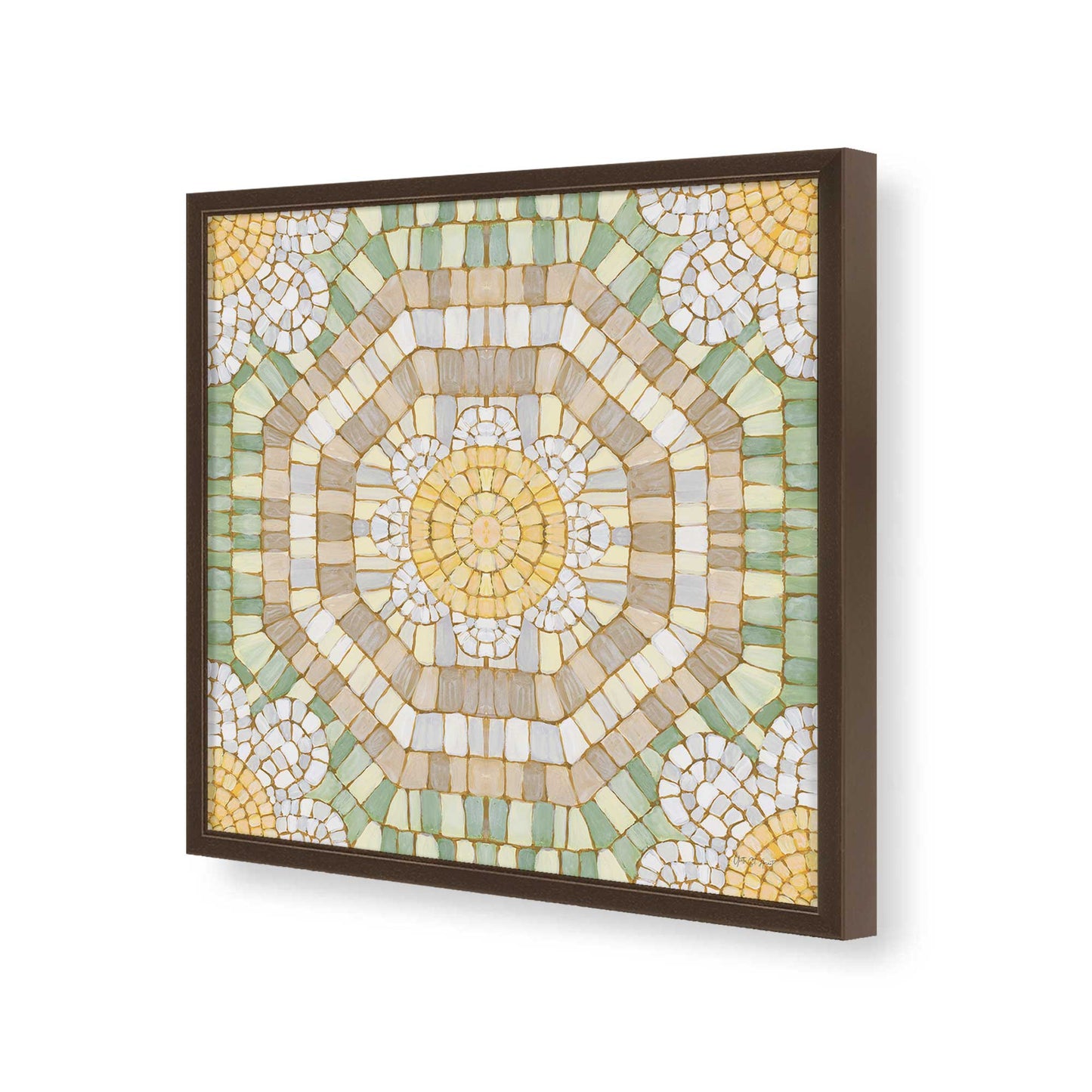 [Color:Espresso], Picture of art in a Espresso frame of the corner