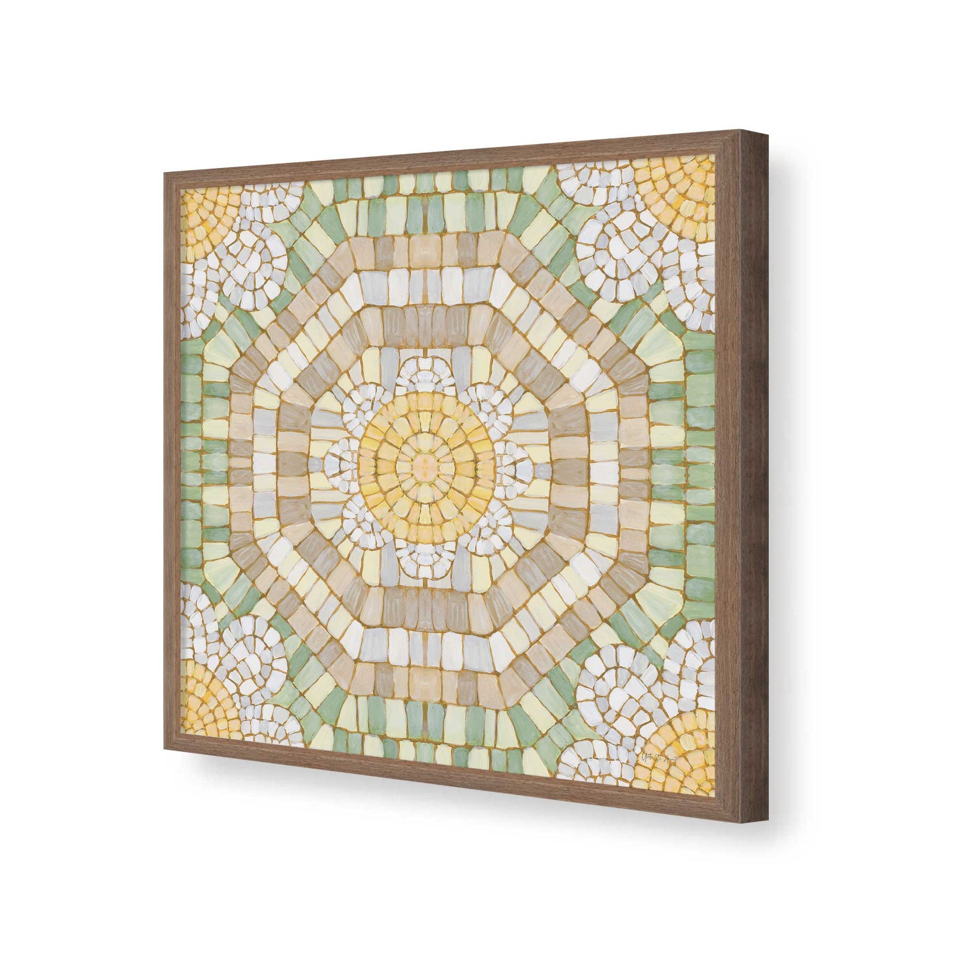 [Color:Walnut], Picture of art in a Walnut frame of the corner