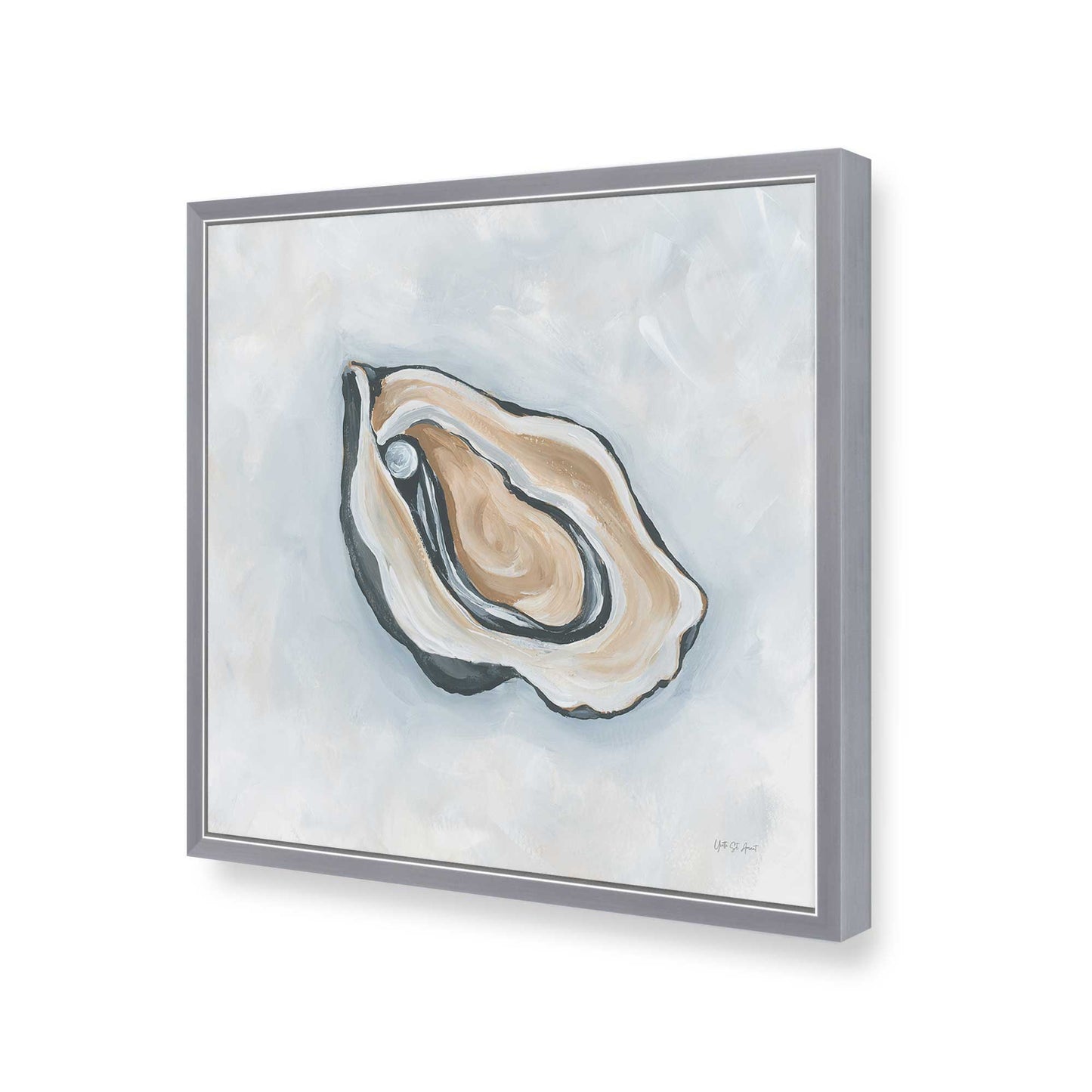 [Color:Polished Chrome], Picture of art in a Polished Chrome frame of the corner