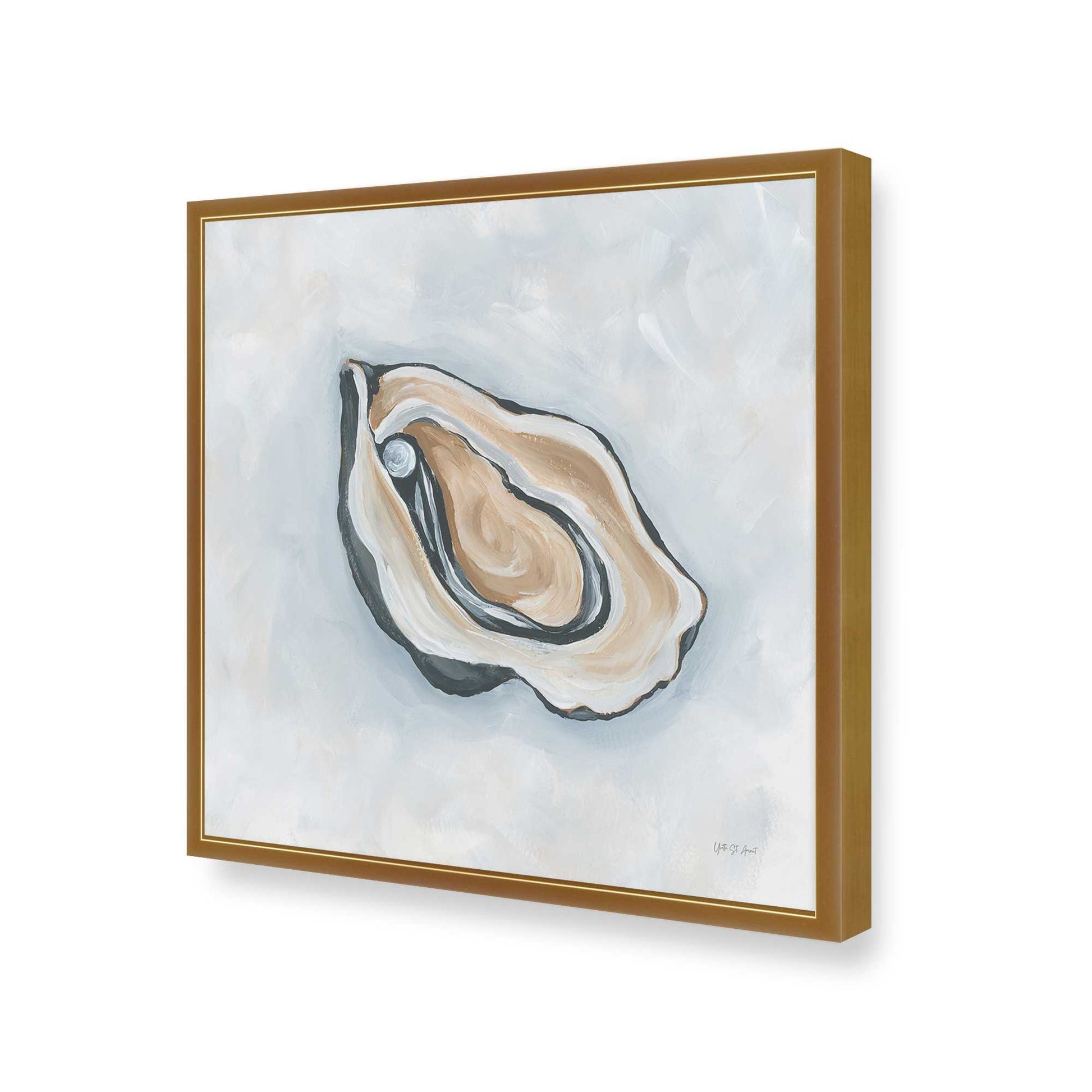 [Color:Polished Gold], Picture of art in a Polished Gold frame of the corner
