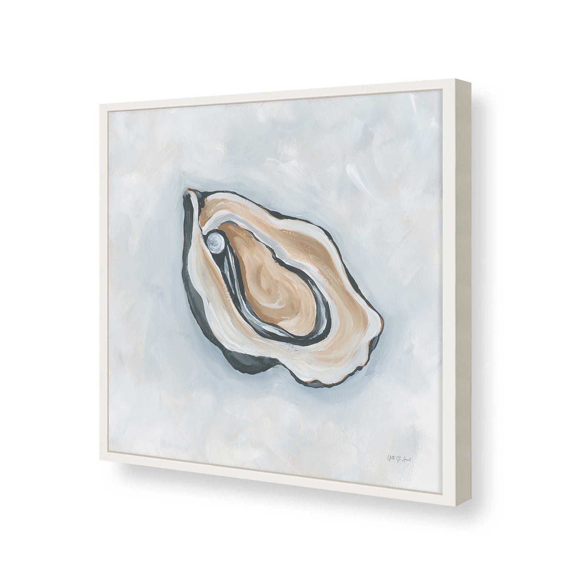 [Color:Opaque White], Picture of art in a Opaque White frame of the corner