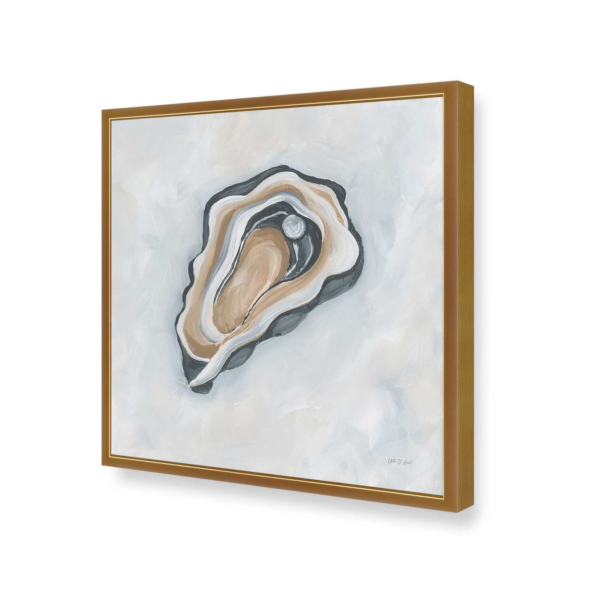 [Color:Polished Gold], Picture of art in a Polished Gold frame of the corner