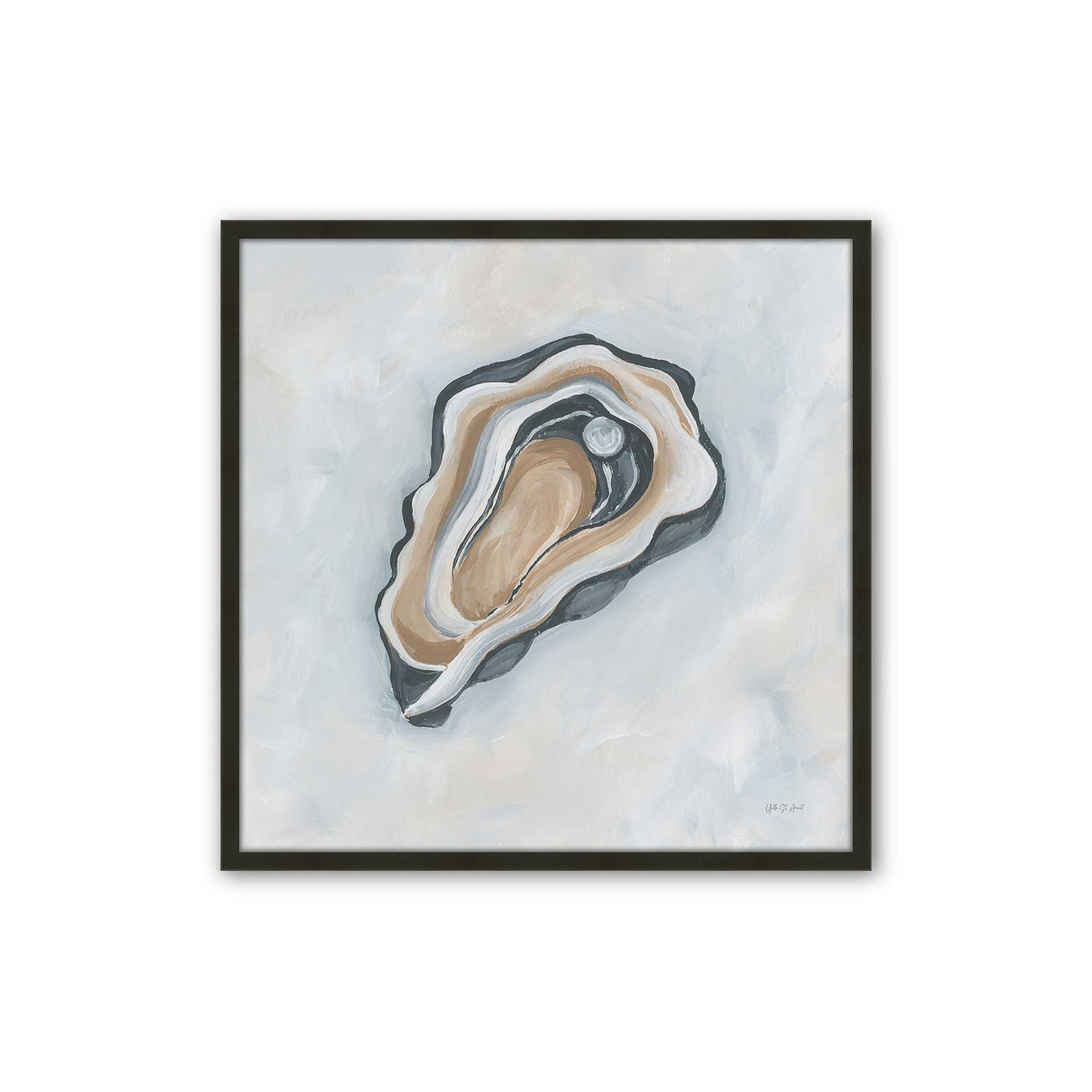 [Color:Satin Black], Picture of art in a Satin Black frame