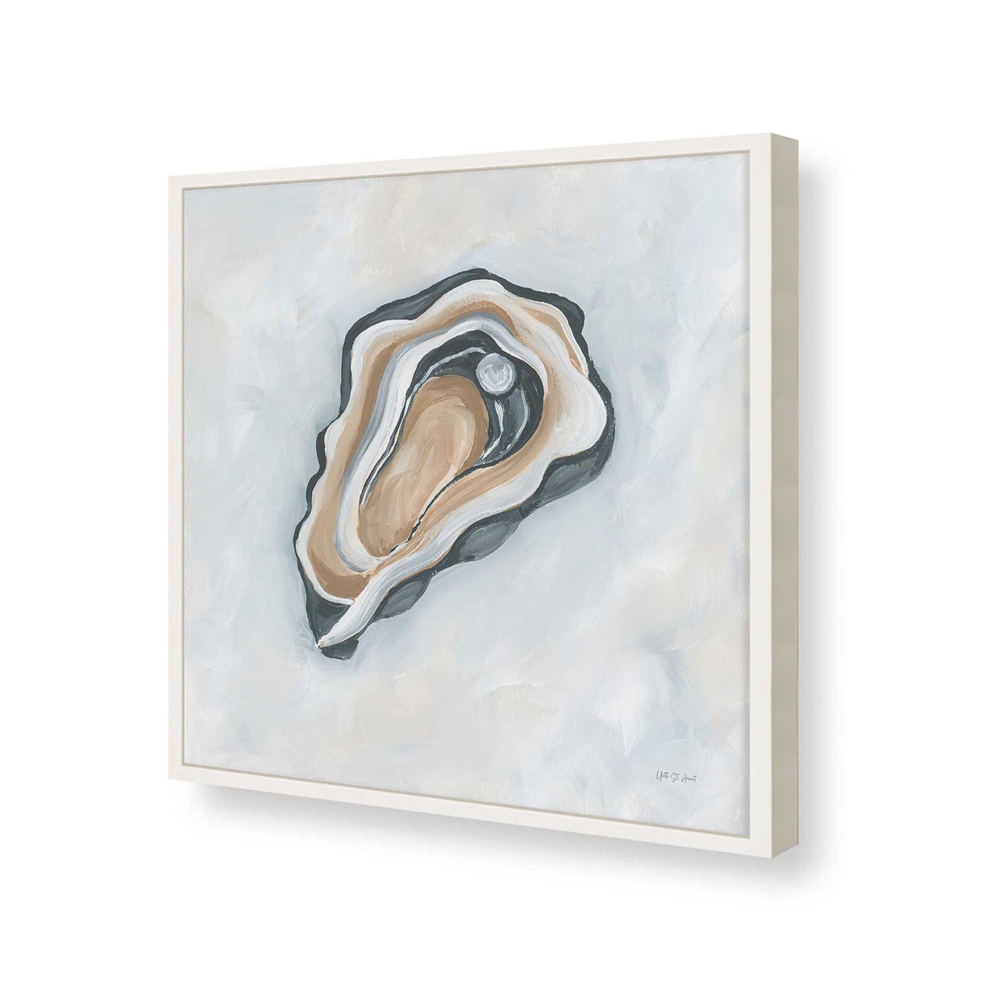 [Color:Opaque White], Picture of art in a Opaque White frame of the corner