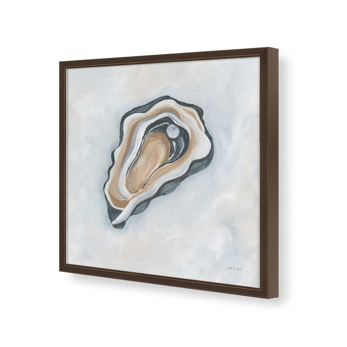 [Color:Espresso], Picture of art in a Espresso frame of the corner