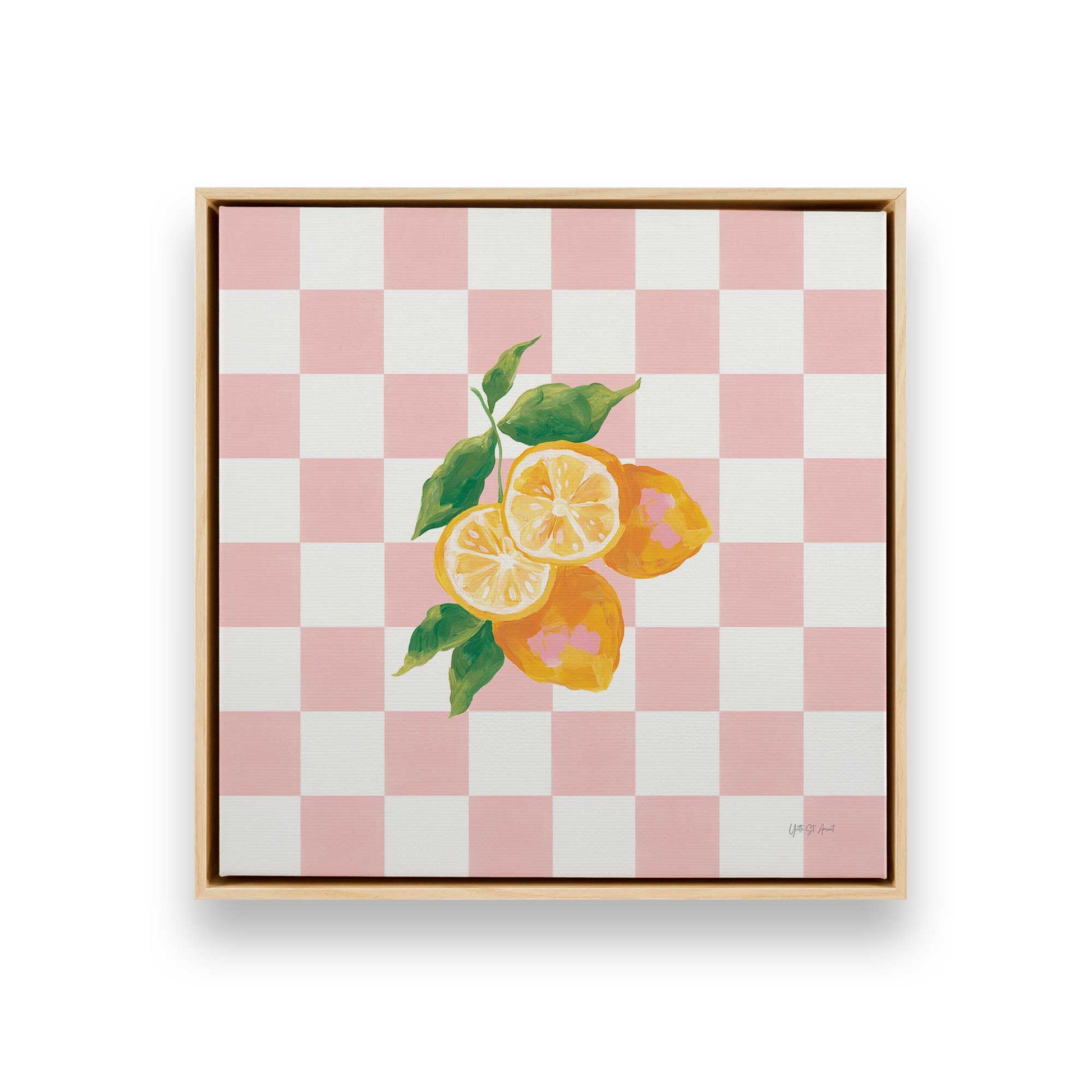 [Color:American Maple], Picture of art in a American Maple frame