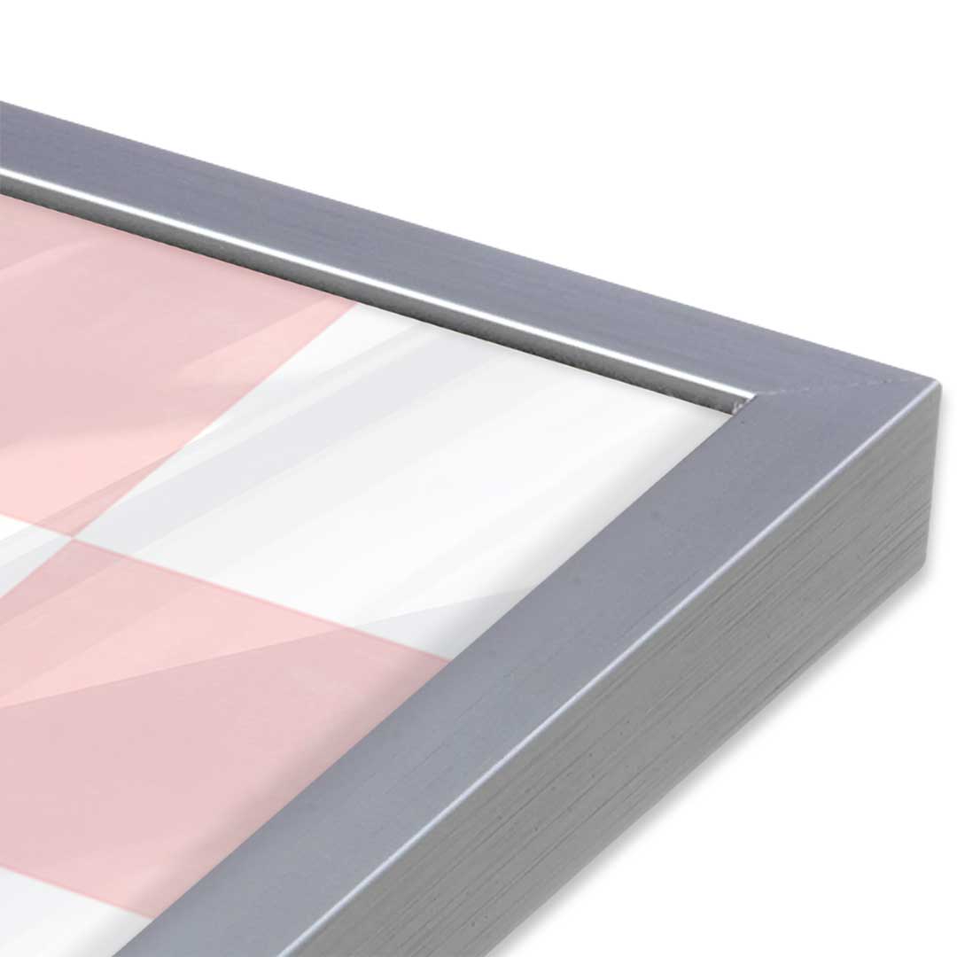 [Color:Polished Chrome], Picture of art in a Polished Chrome frame at an angle