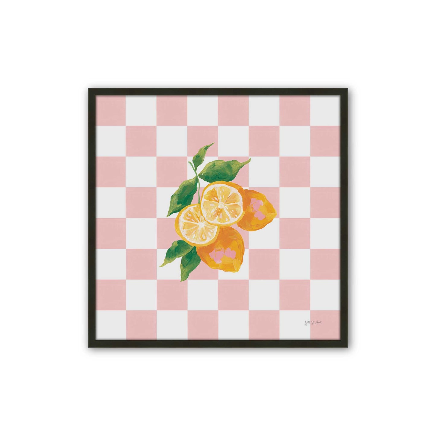 [Color:Satin Black], Picture of art in a Satin Black frame