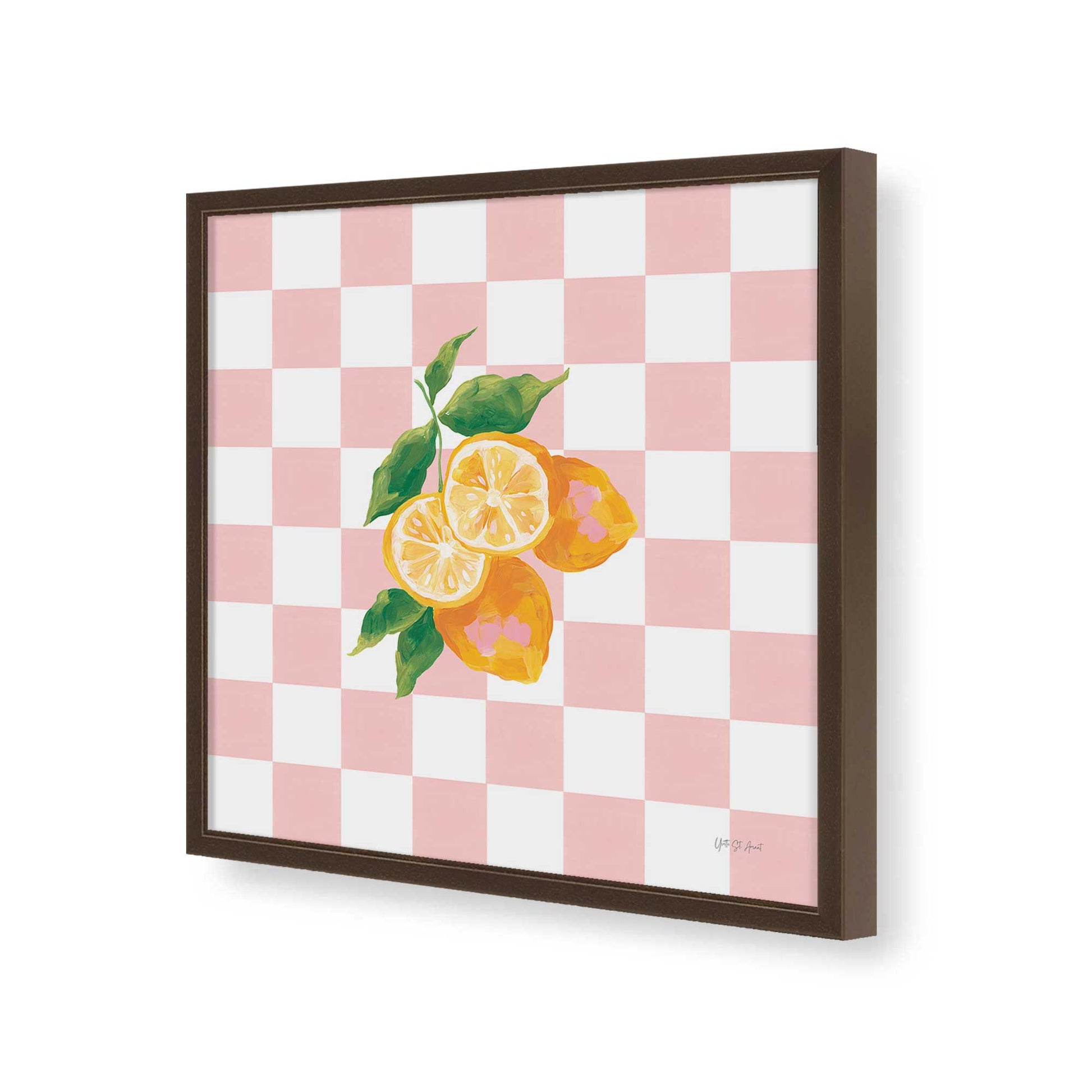 [Color:Espresso], Picture of art in a Espresso frame of the corner