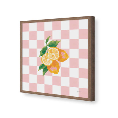 [Color:Walnut], Picture of art in a Walnut frame of the corner